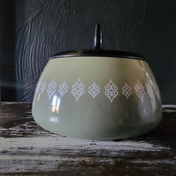 Vintage Oster Avocado Green Fondue Pot and Lid, Vintage Kitchen - Picture 2 of 5